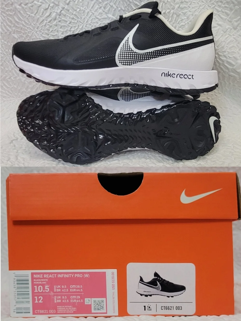 ⛳️Nike React Infinity Pro Golf Shoes